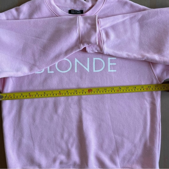 Brunette The Label Pink Blonde Crew Neck Sweatshirt - Picture 10 of 10